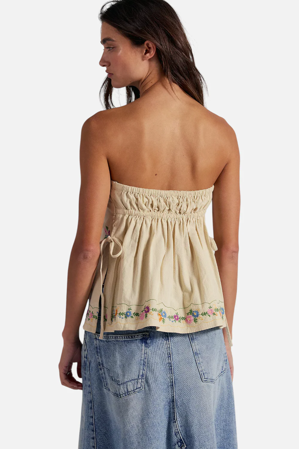 Free People Doily Days Tube Top in Cream Combo - Image 2