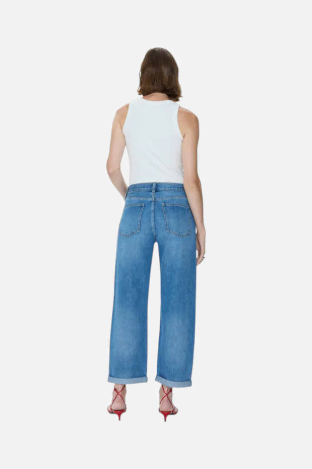 Pistola Donny Rolled Hem Boyfriend Jean in Heartfelt - Image 3