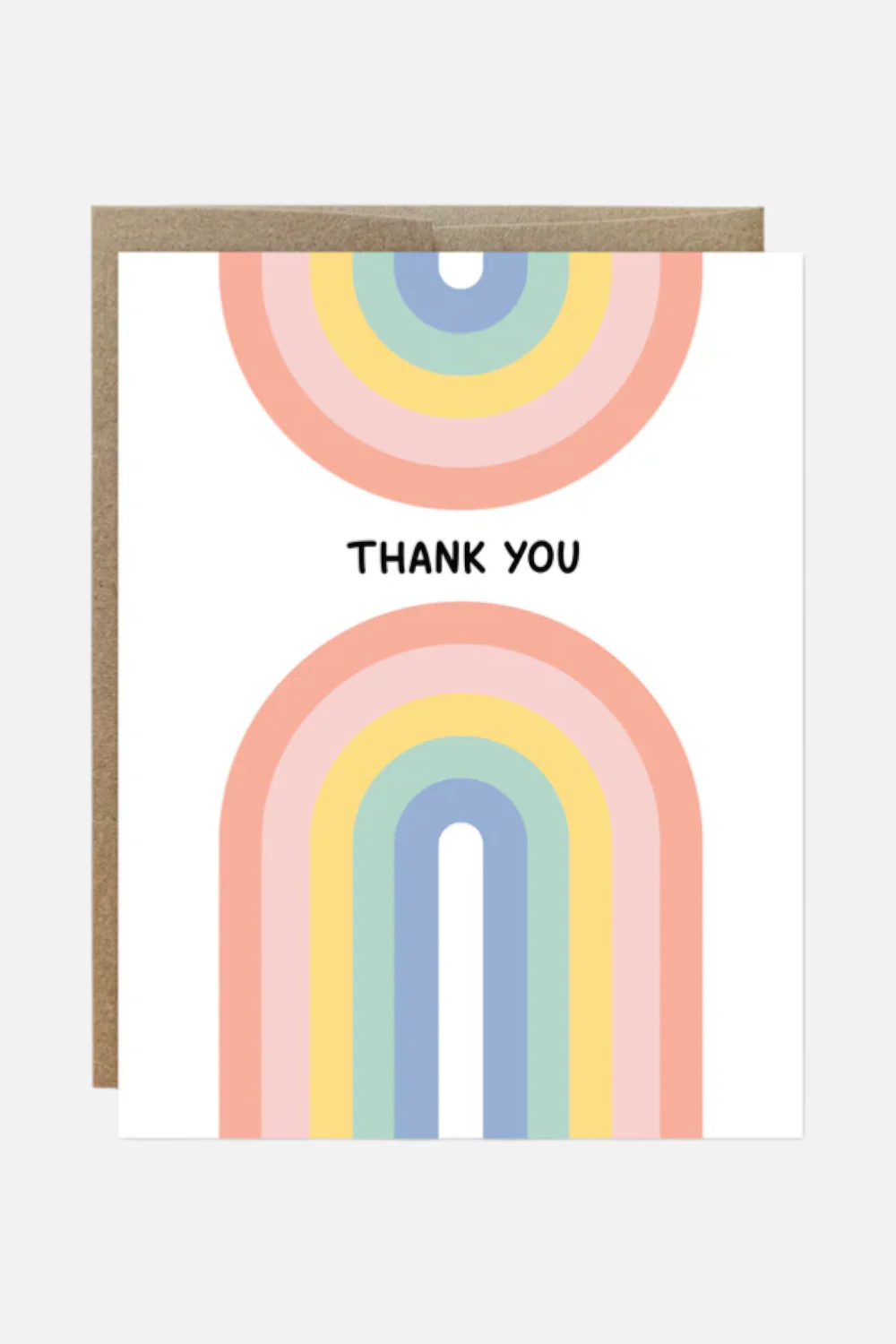 Double Rainbow Thank You Card