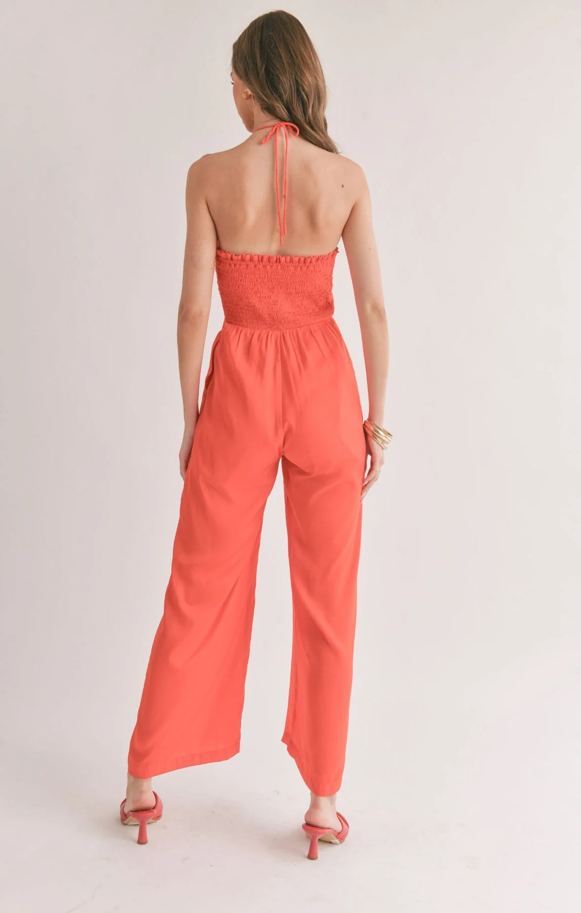 Sage The Label Dream Skies Flower Halter Jumpsuit - Image 2