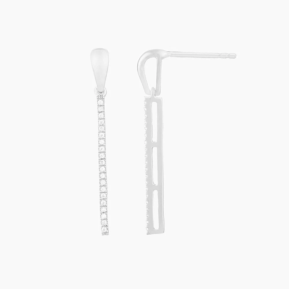 Ella Stein Drop The Mic Earrings in Sterling Silver - Image 2