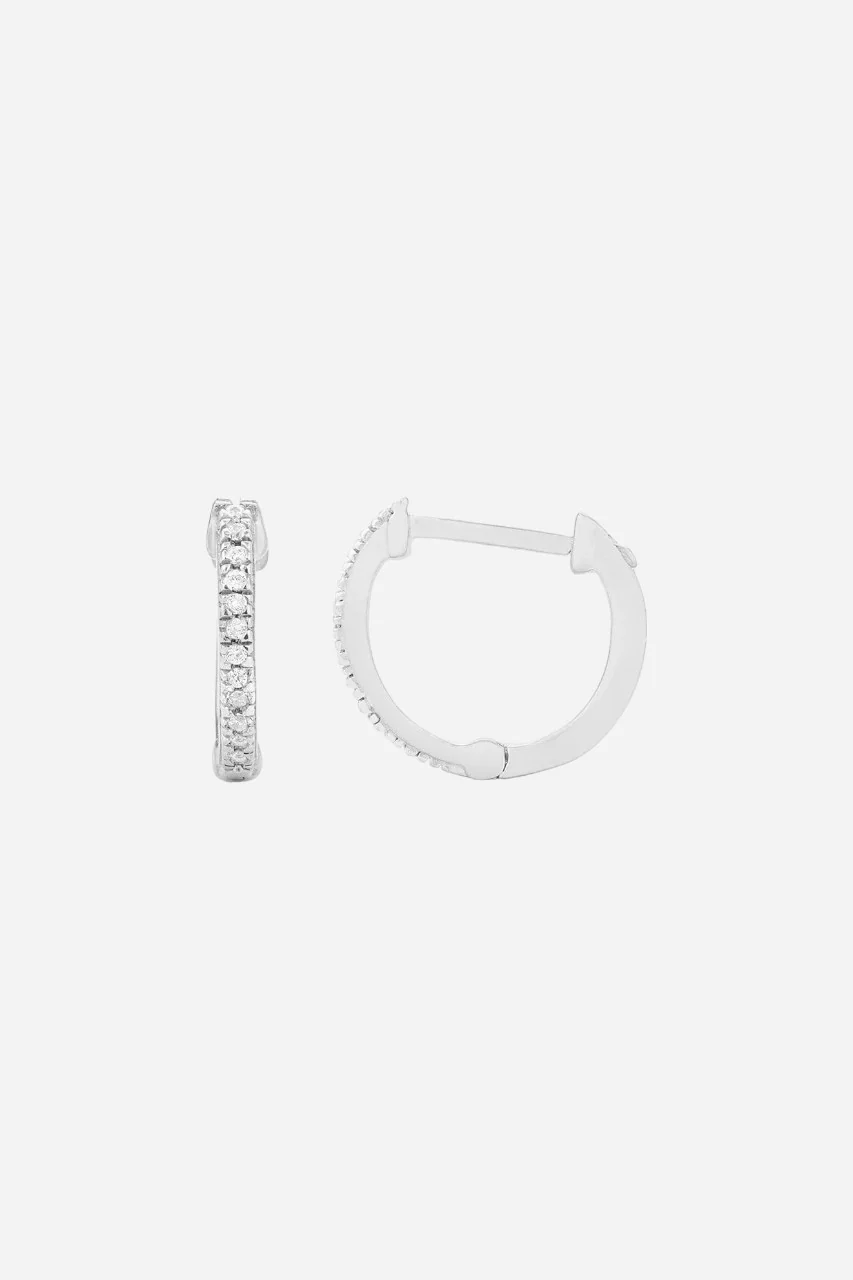 Ella Stein Half Hearted Adventure Never Hoop Earrings in Silver - Image 3