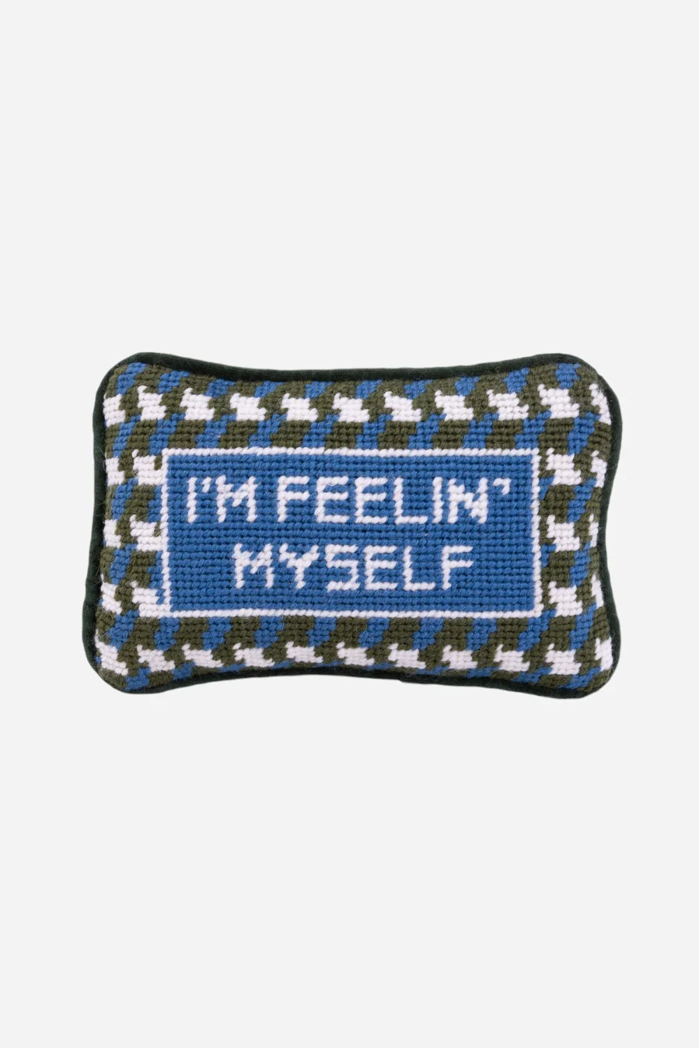 Furbish Feelin' Myself Mini Needlepoint Pillow