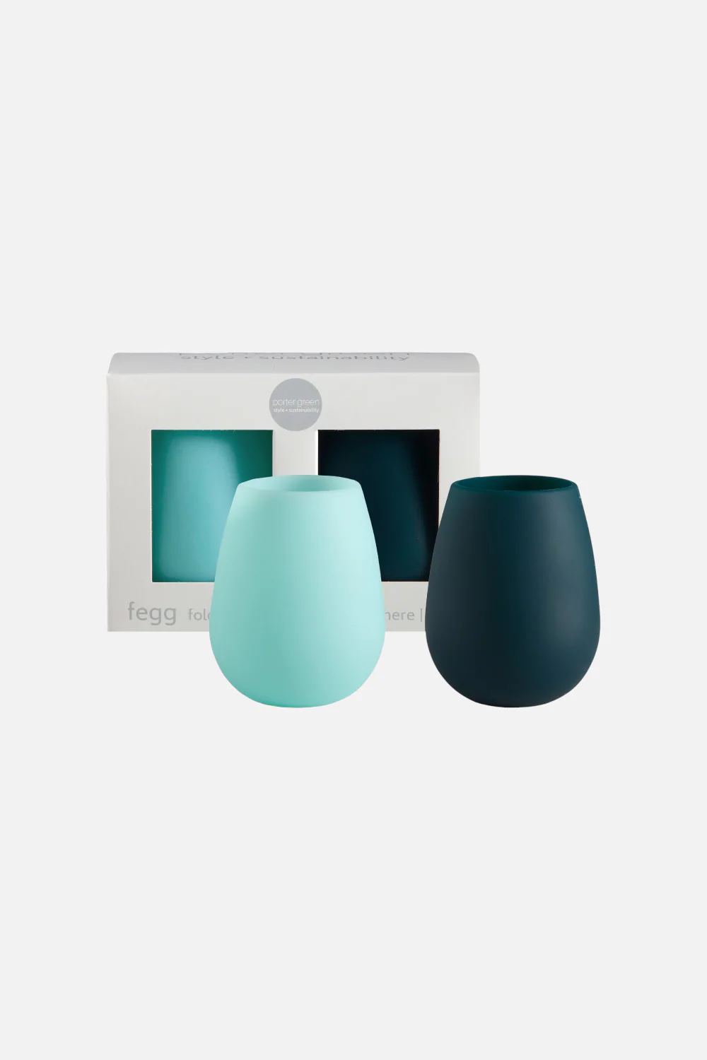 Porter Green Fegg Silicone Unbreakable Glasses in Mist & Ink