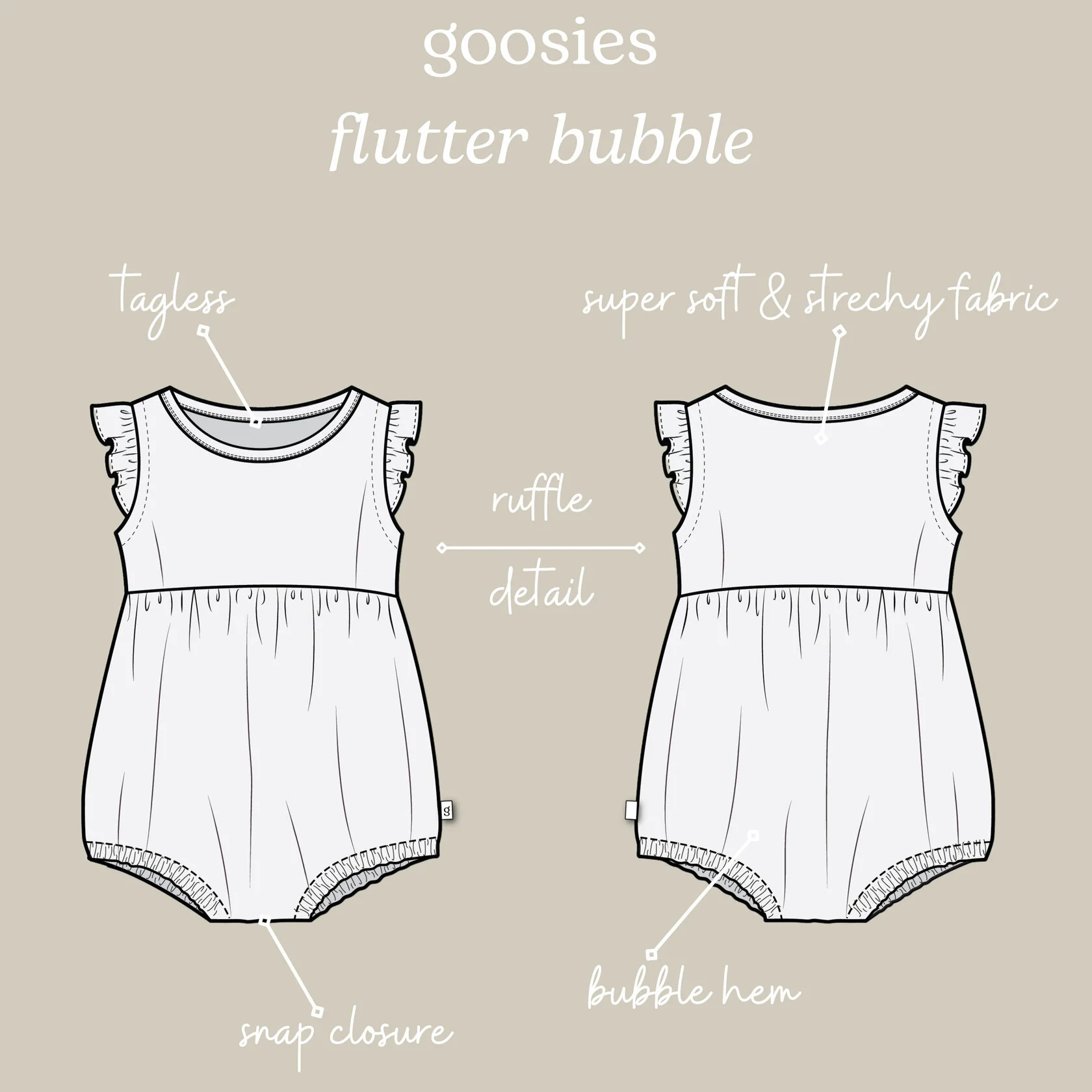 Goosies Flutter Bubble in Pink Wavy Plaid - Image 2