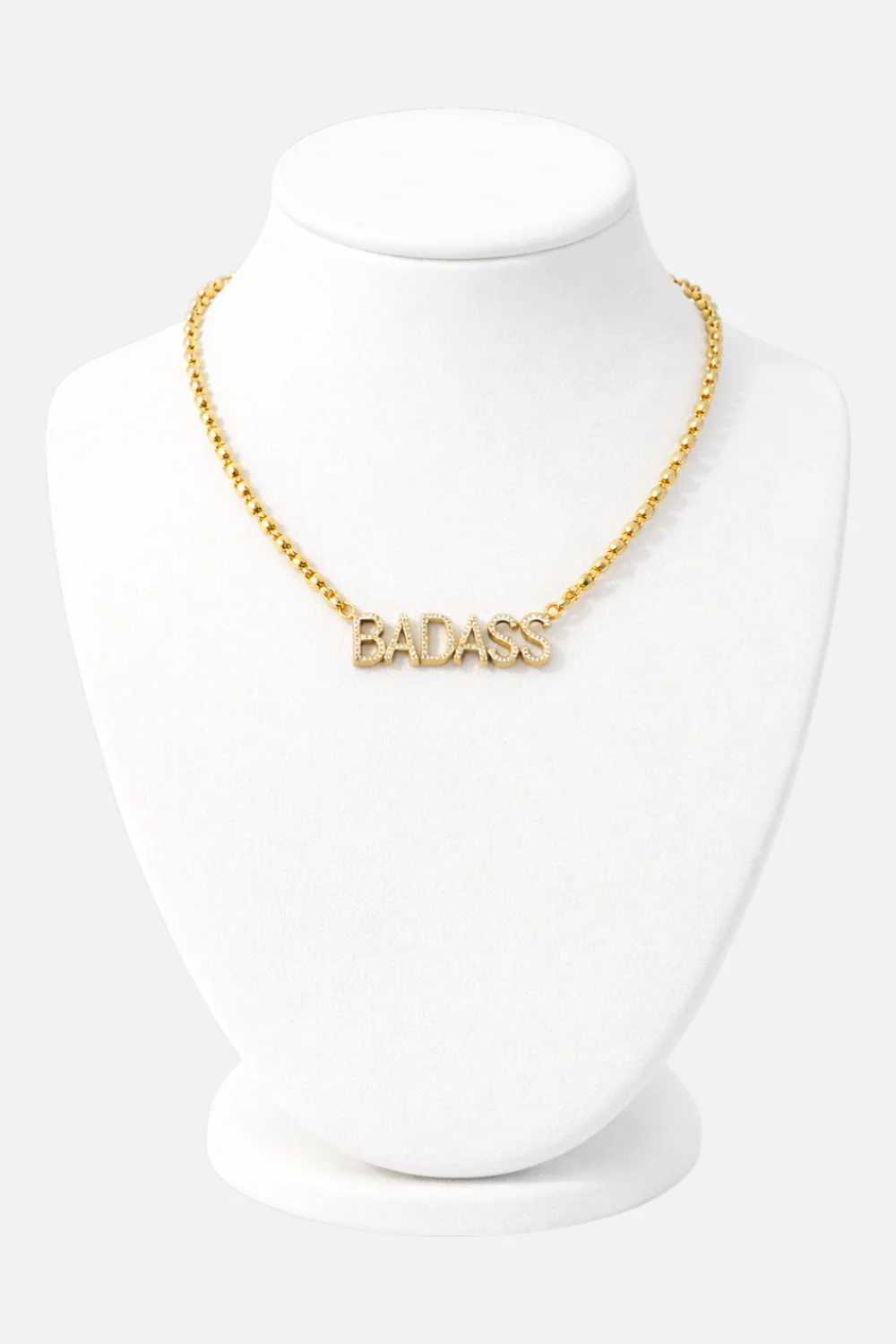 Paula Rosen Gold Badass Connector Diamond Necklace
