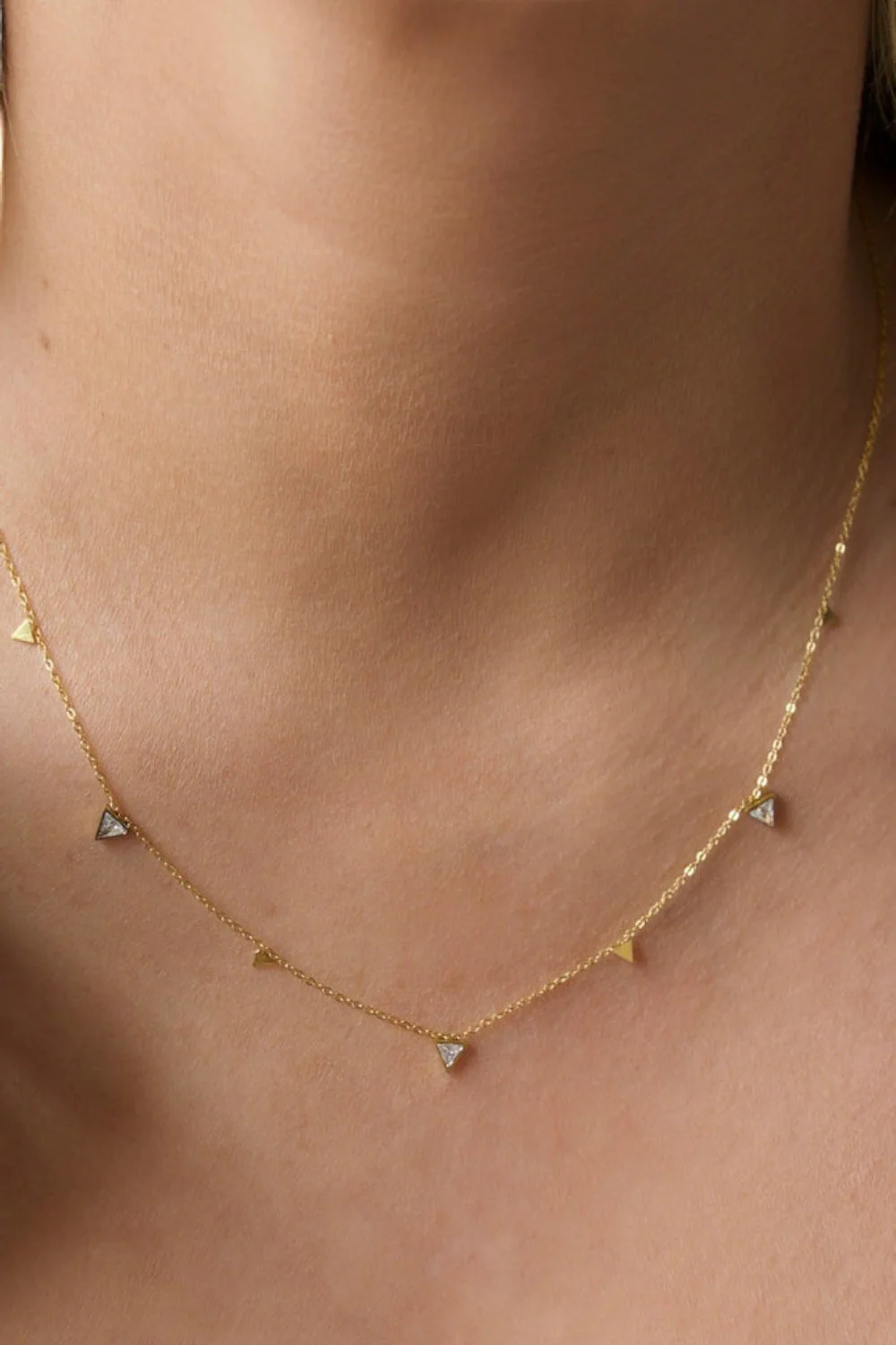 Farrah B Going Strong Triangle Necklace