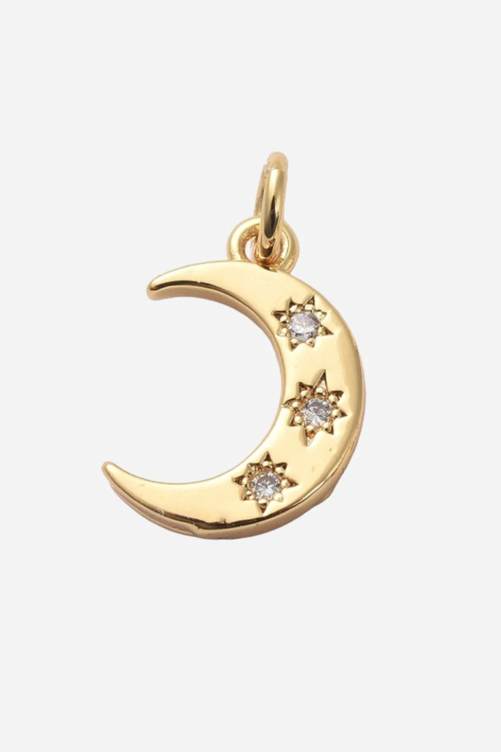 Farrah B Crescent Charm in Gold