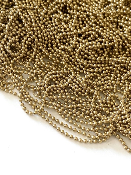 Farrah B Gold Link Ball Chain Necklace - Image 3