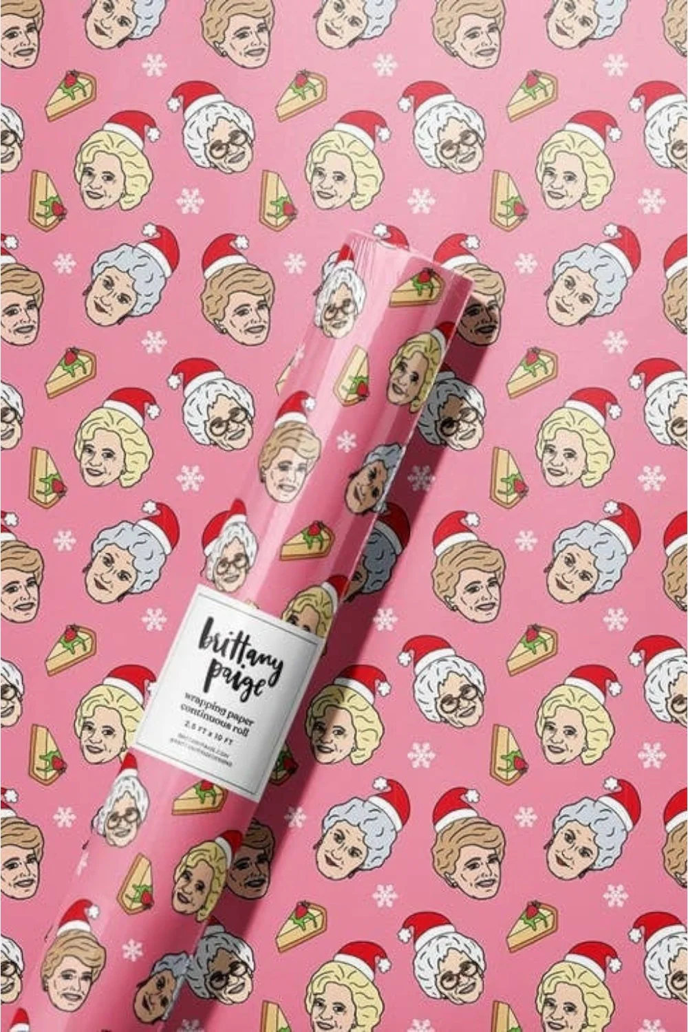 Golden Christmas Wrapping Paper