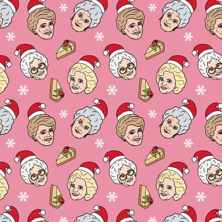 Golden Christmas Wrapping Paper - Image 2