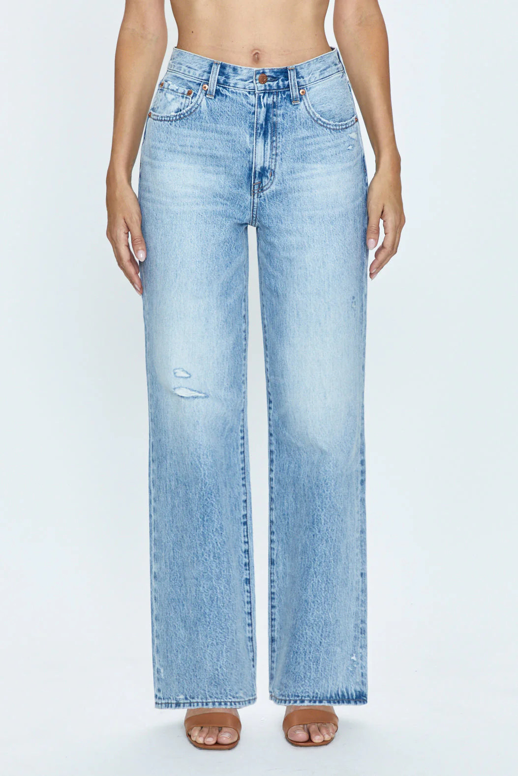 Pistola Grayson High Rise Baggy Jeans in Escapade Distressed - Image 2