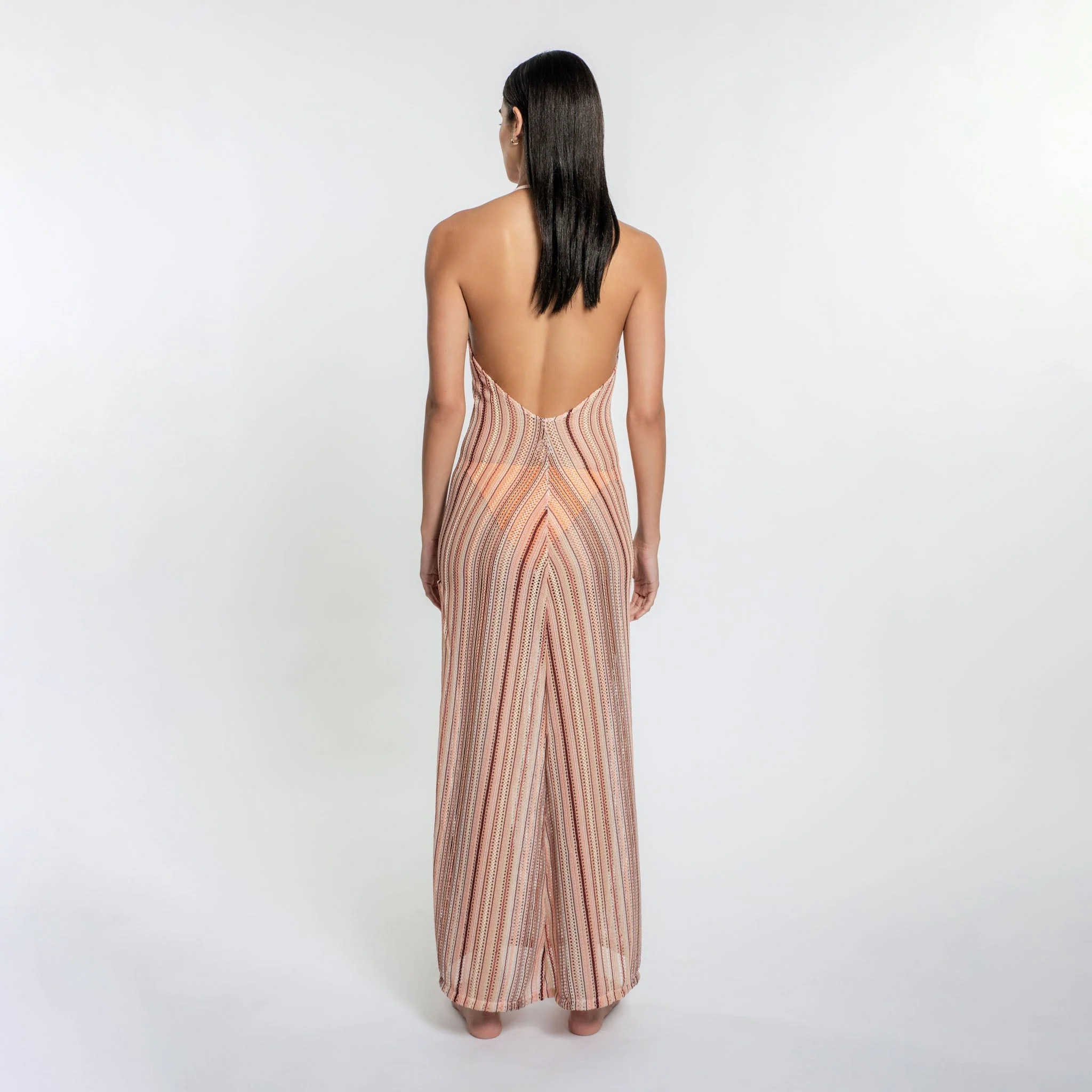 Peixoto Harley Halter Swimsuit Coverup in Sandy Crochet - Image 2