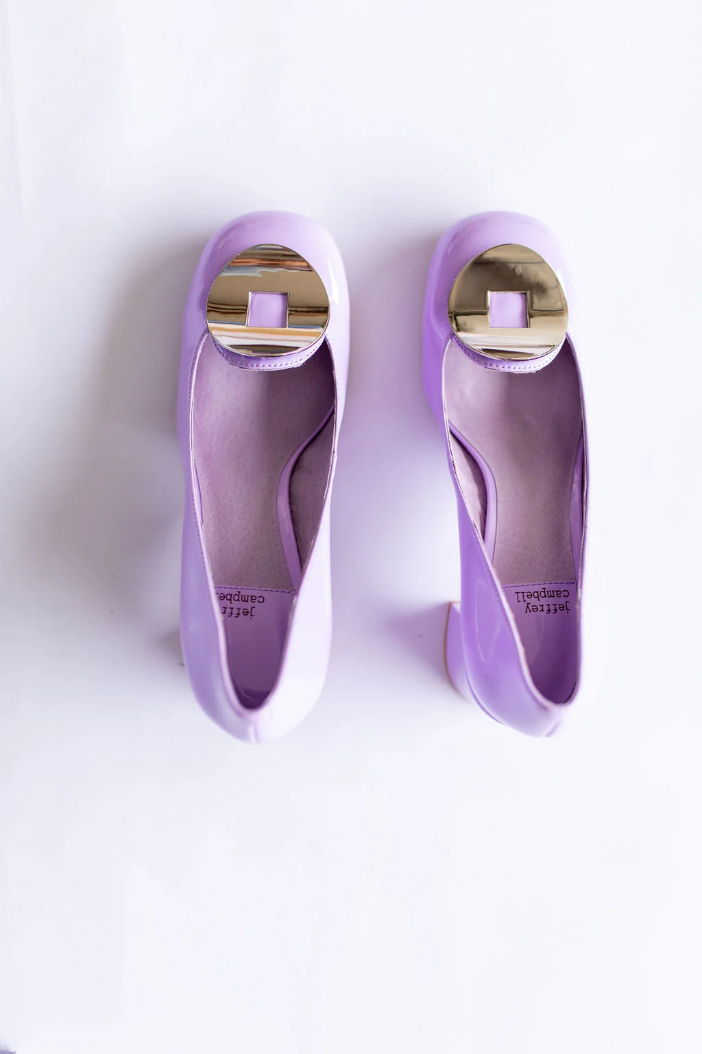 Jeffrey Campbell Harmonic-2 Lavender Silver Heels - Image 3
