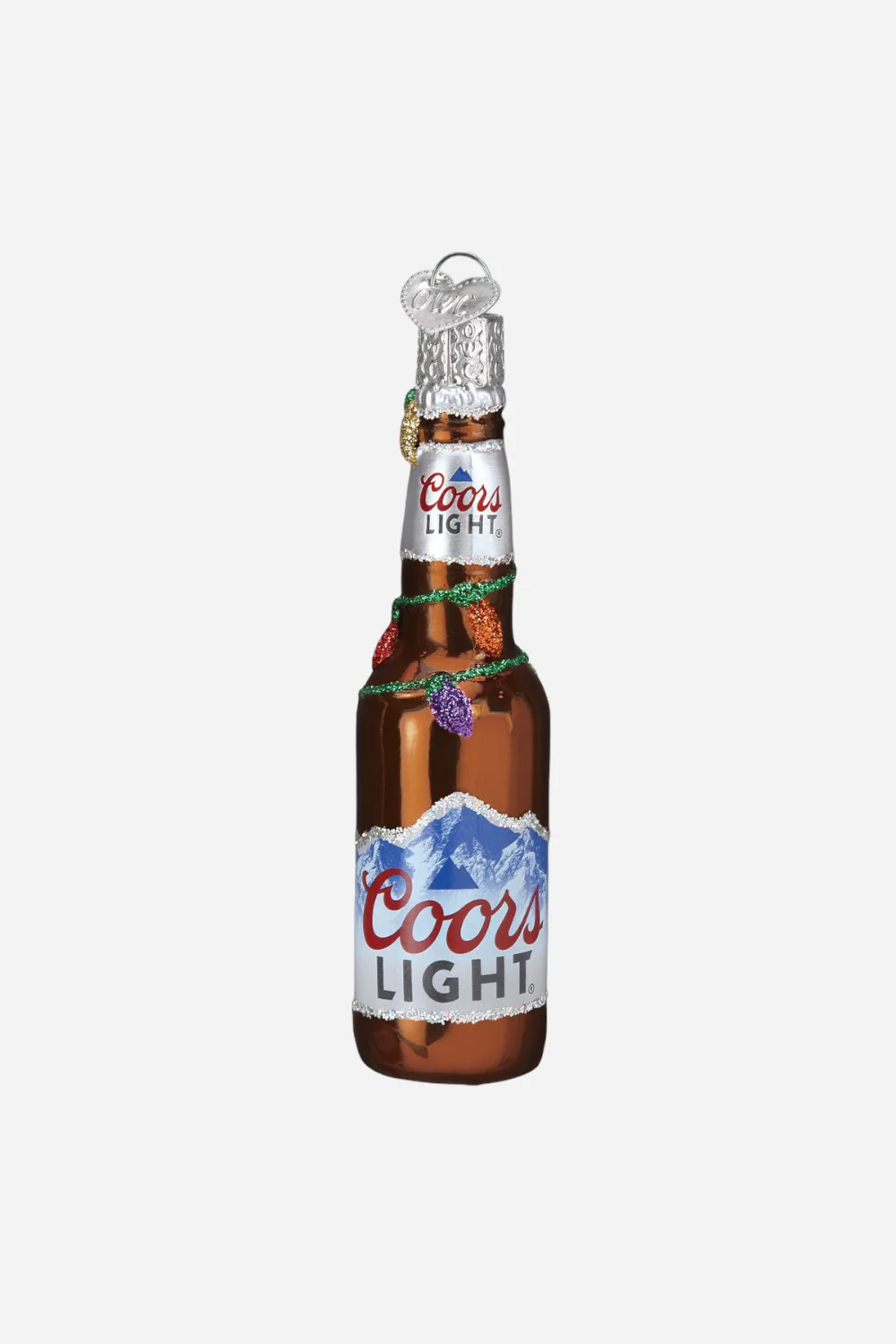Old World Christmas Holiday Coors Light Bottle Ornament
