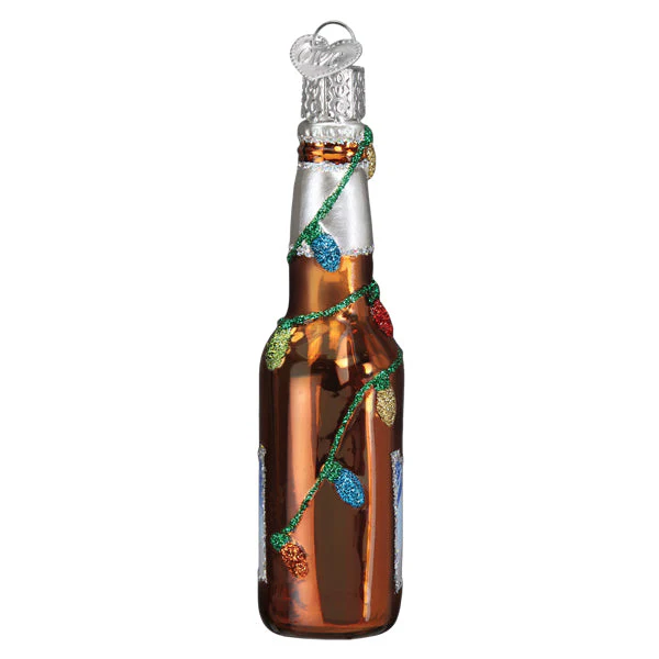 Old World Christmas Holiday Coors Light Bottle Ornament - Image 2