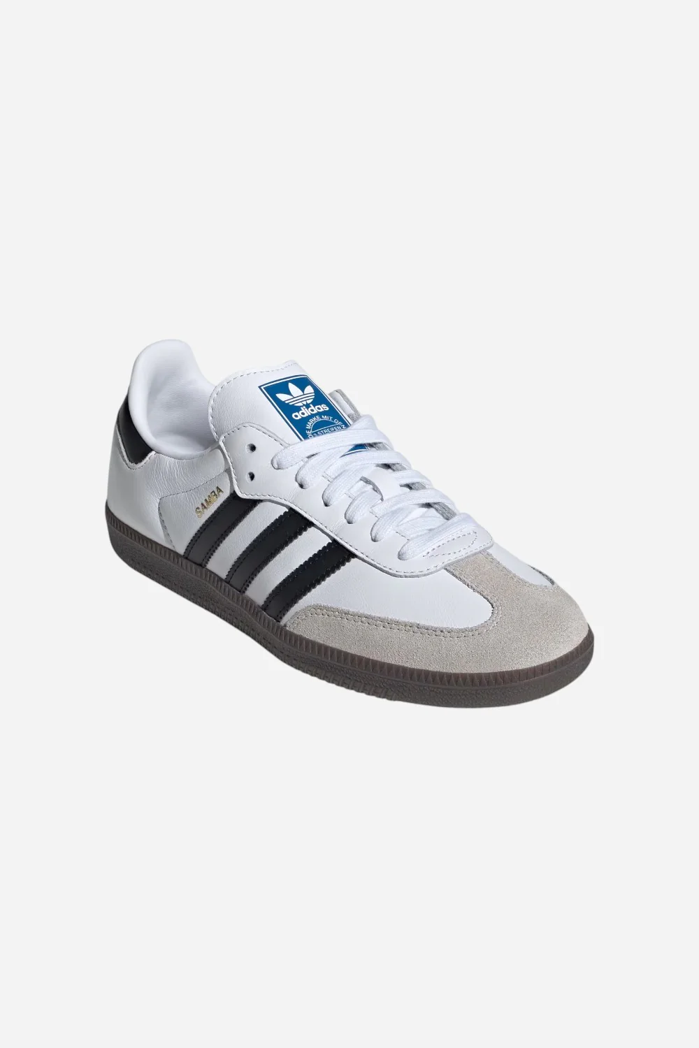 Adidas Samba OG Shoes in Cloud White / Core Black / Gum - Image 4