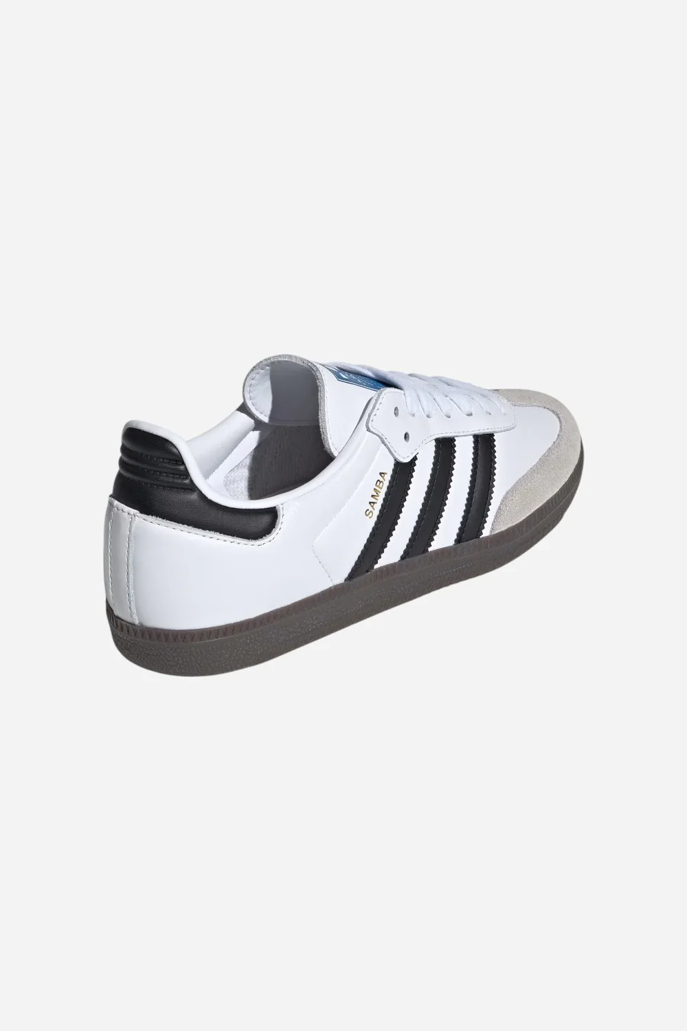 Adidas Samba OG Shoes in Cloud White / Core Black / Gum - Image 5