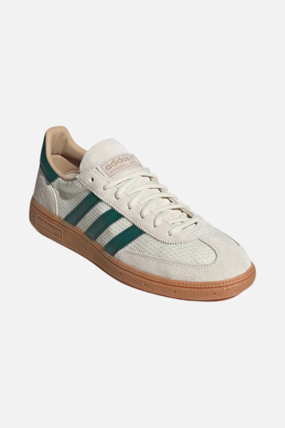 Adidas Men's Handball Spezial Sneaker in Off White and Green - Image 3