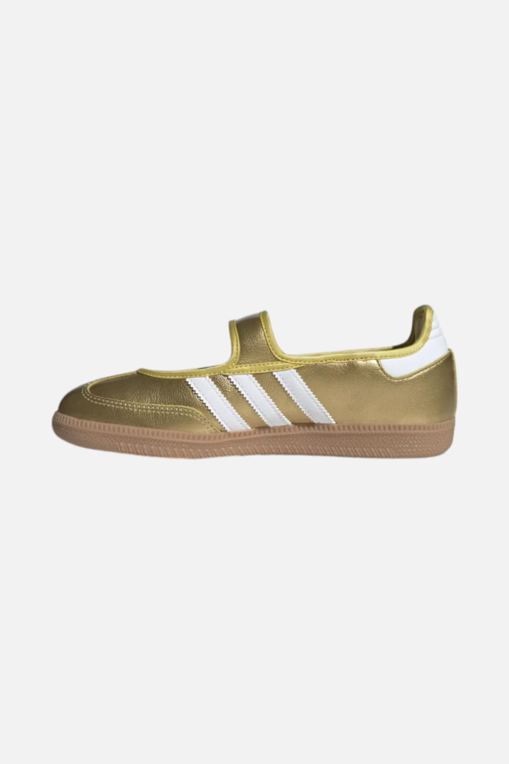 Adidas Women's Samba Jane Flat in Gold Metallic & White - Image 4