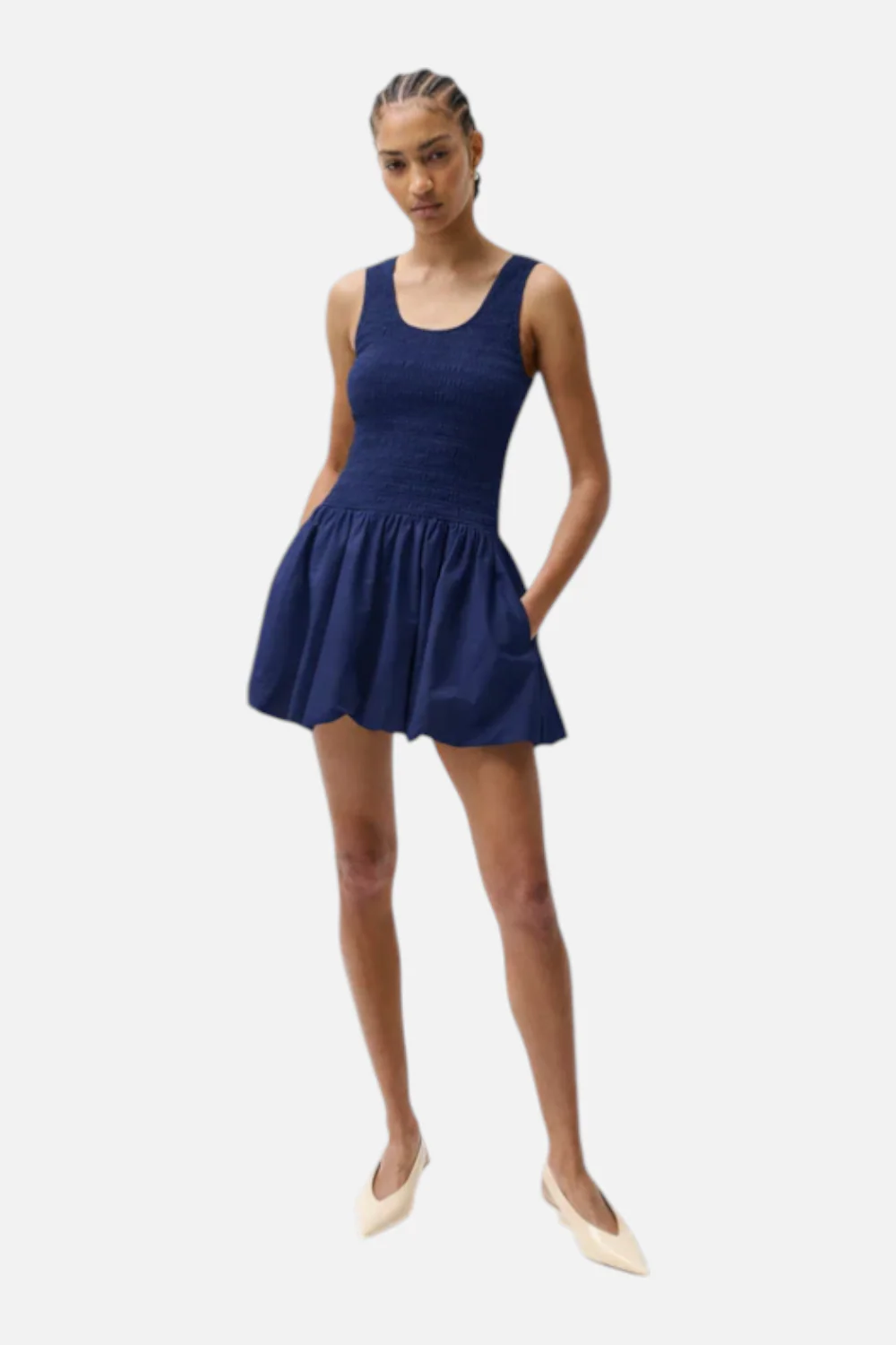 Pistola Ilona Bubble Hem Dress in Peacoat