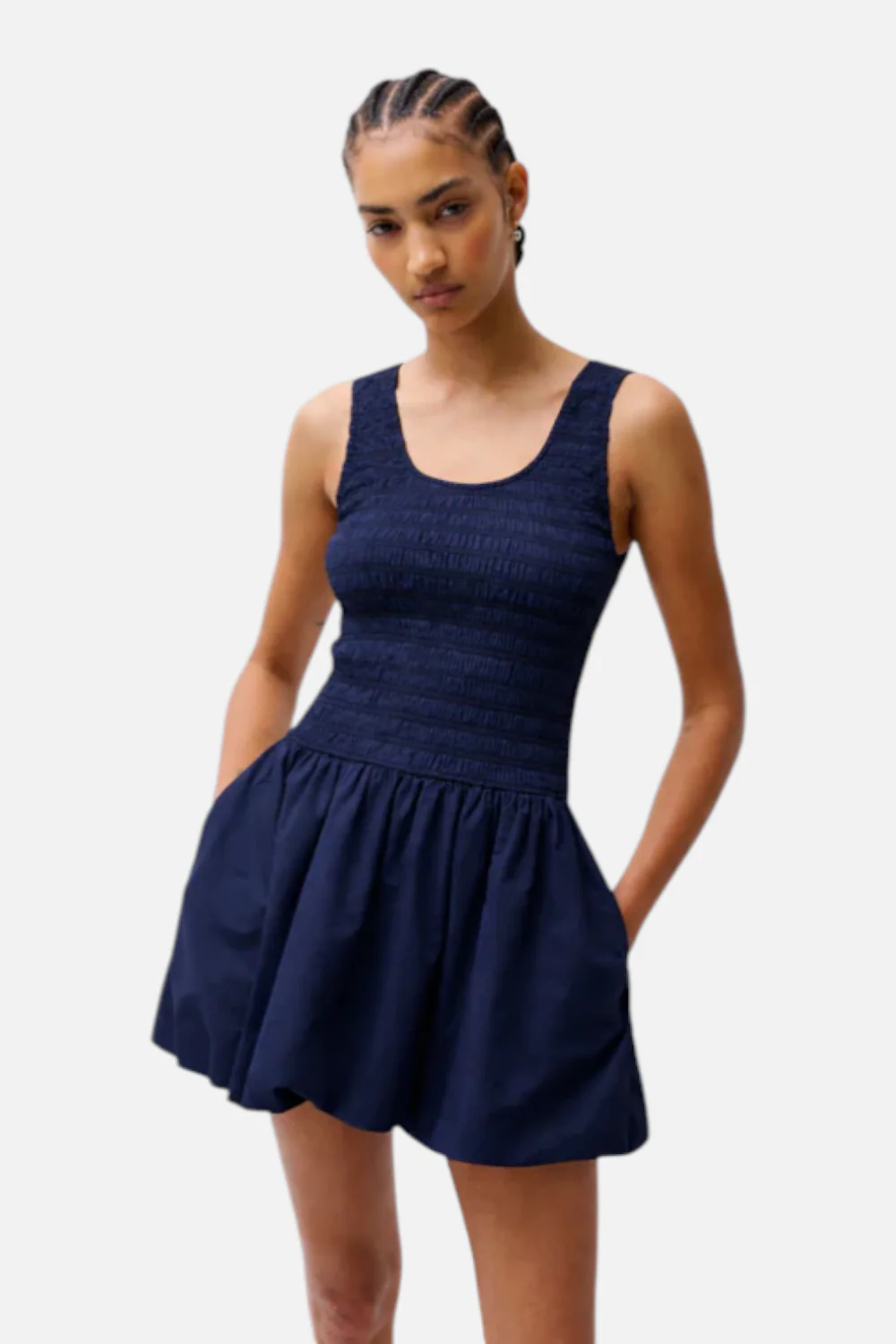 Pistola Ilona Bubble Hem Dress in Peacoat - Image 2