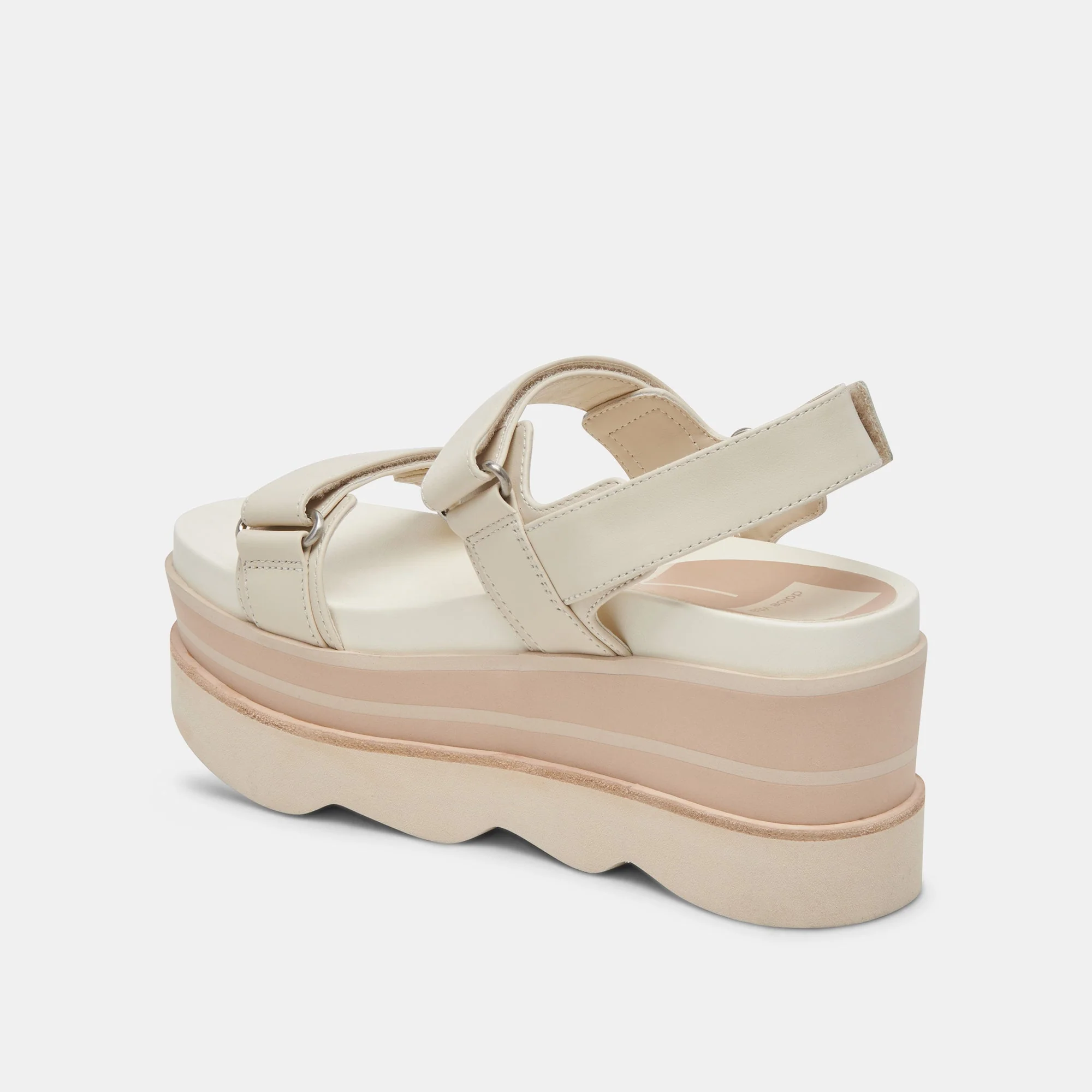 Dolce Vita Izak Sandals in Ivory Leather - Image 5