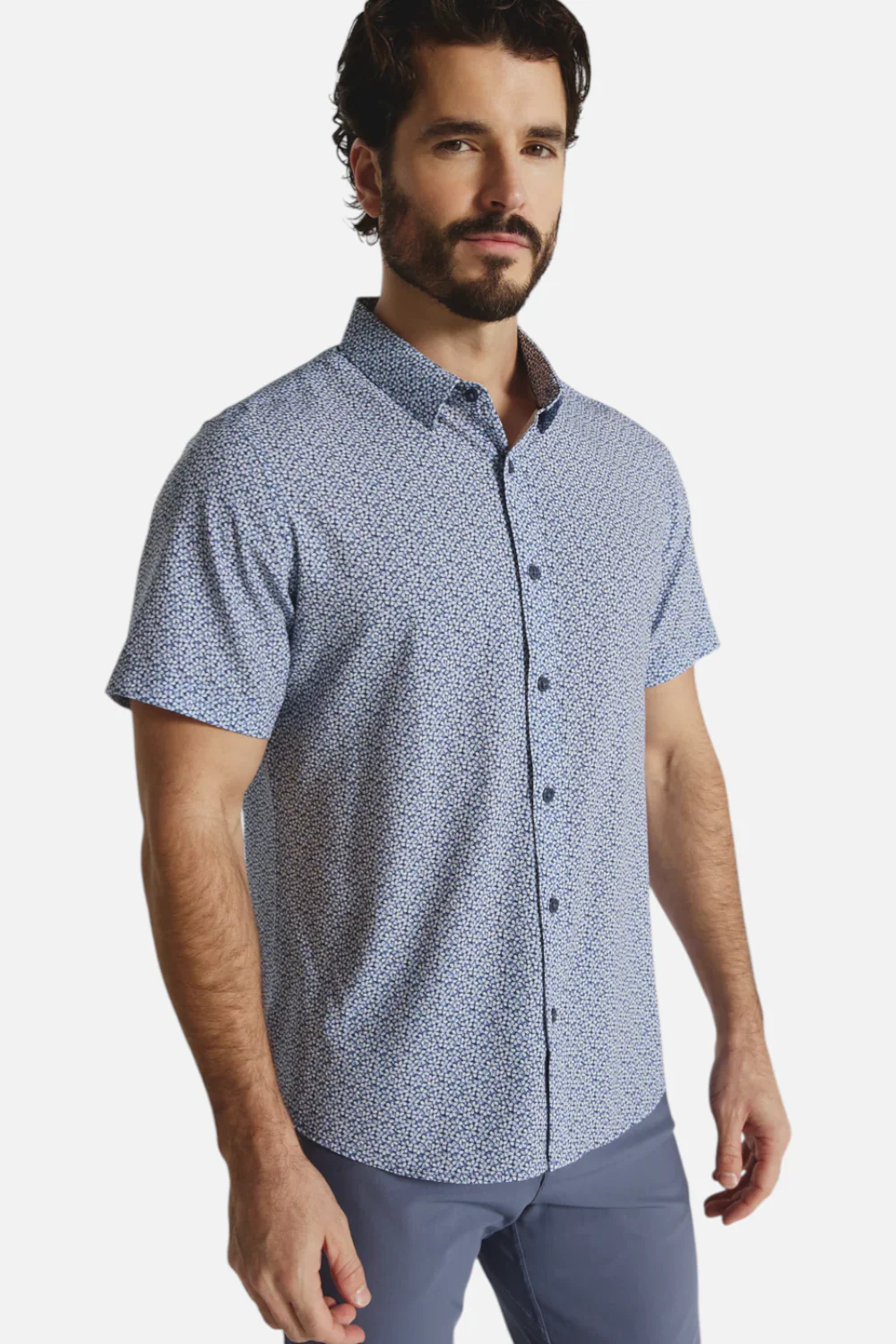 7 Diamonds Men's Jace Short Sleeve in Navy - Image 2