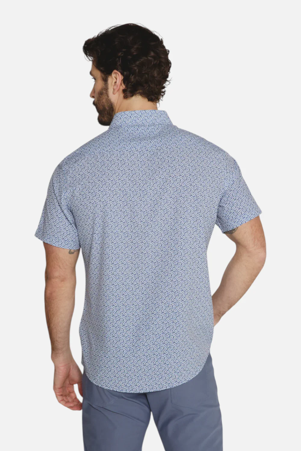 7 Diamonds Men's Jace Short Sleeve in Navy - Image 4