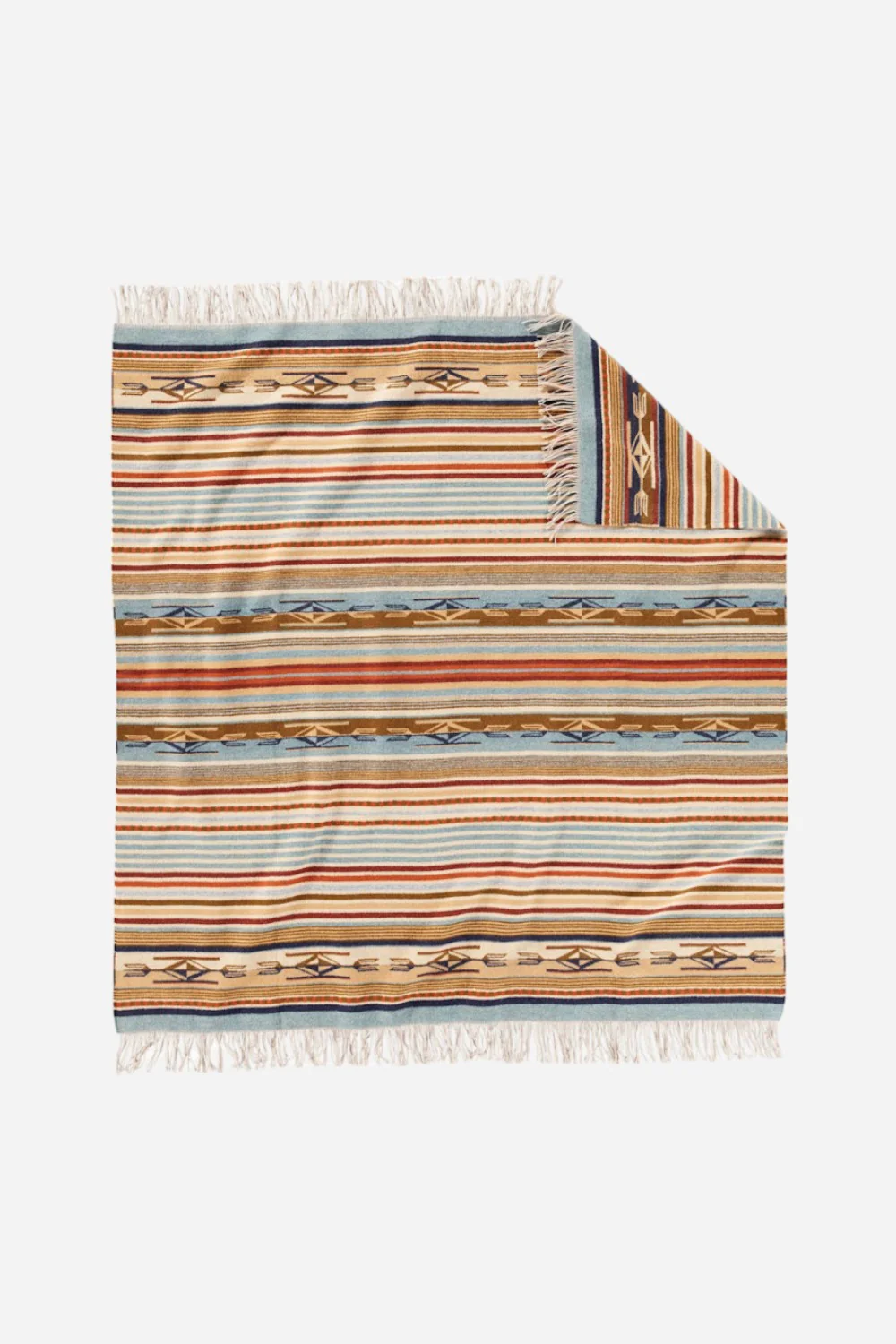 Pendleton Woolen Mills Jacquard Fringed Throw in Chimayo Harvest