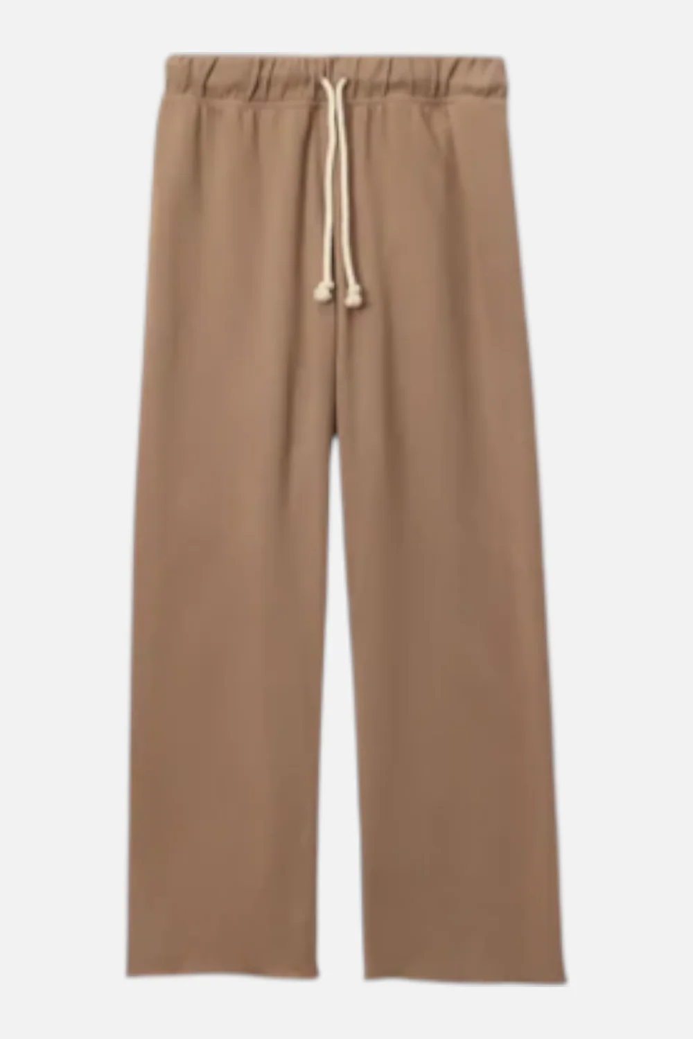 Perfect White Tee Jamaica Beach Fleece Capri Pant in Mocha - Image 5