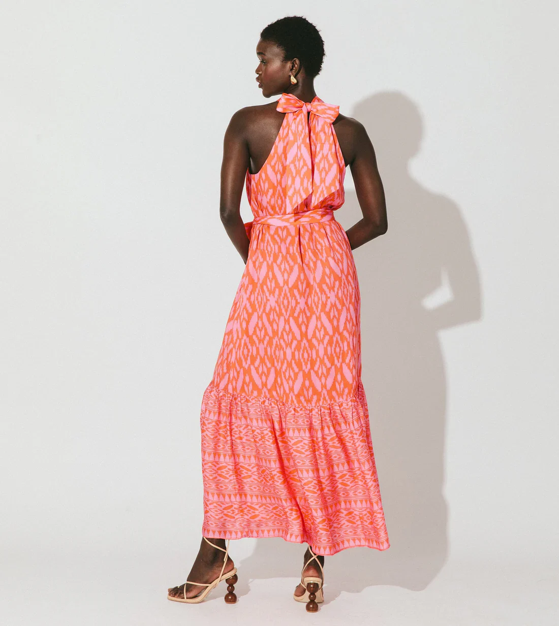 Cleobella Janice Ankle Dress in Jaipur Ikat Print - Image 4