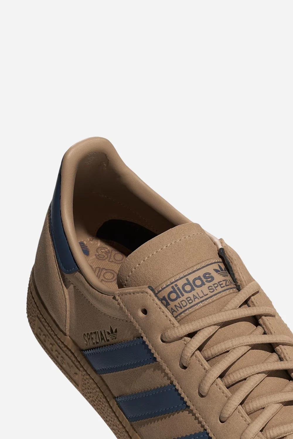Adidas Handball Spezial Shoes in Warm Sandstone / Preloved Ink / Gold Metallic - Image 8