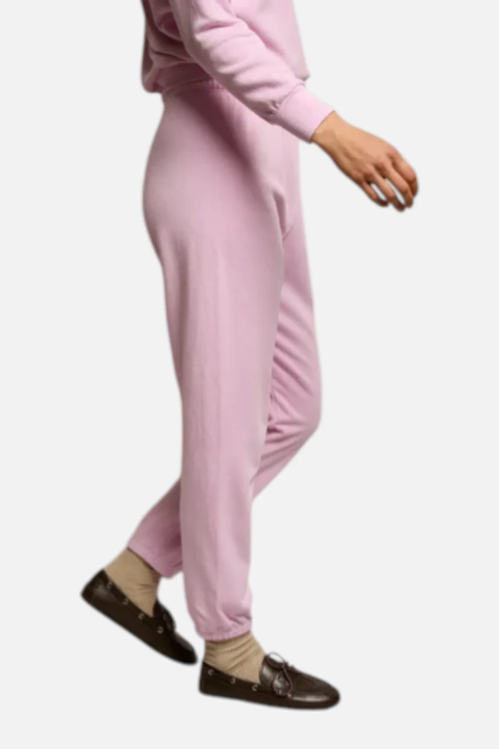 Perfect White Tee Johnny Easy Sweatpant in Sugar Pink - Image 3
