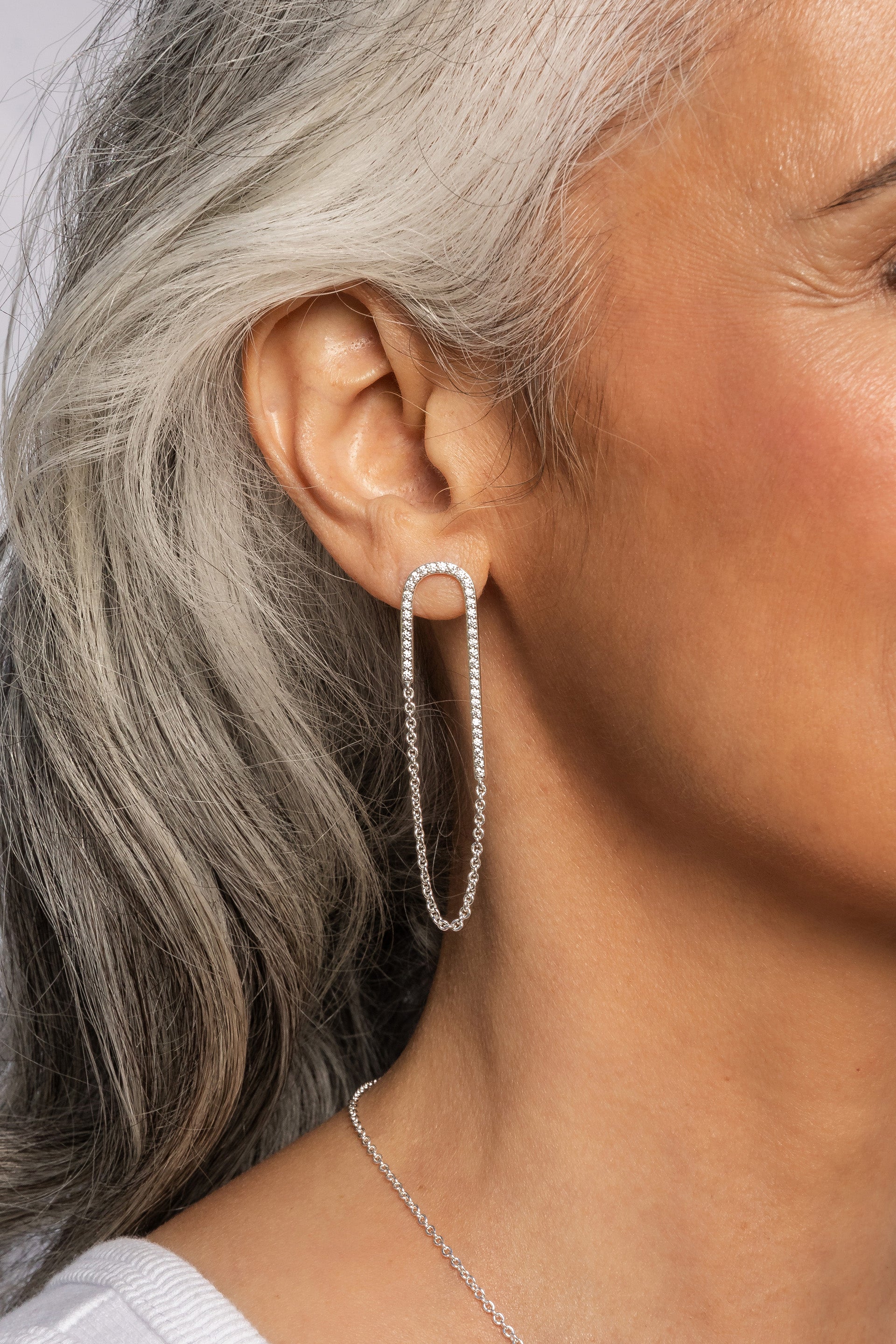 Miranda Frye Jewelry Jolene Earrings in Silver - Image 2