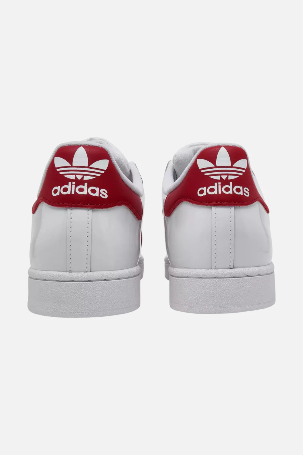 Men's Adidas Superstar II Leather Sneakers in Victory Red - Image 5