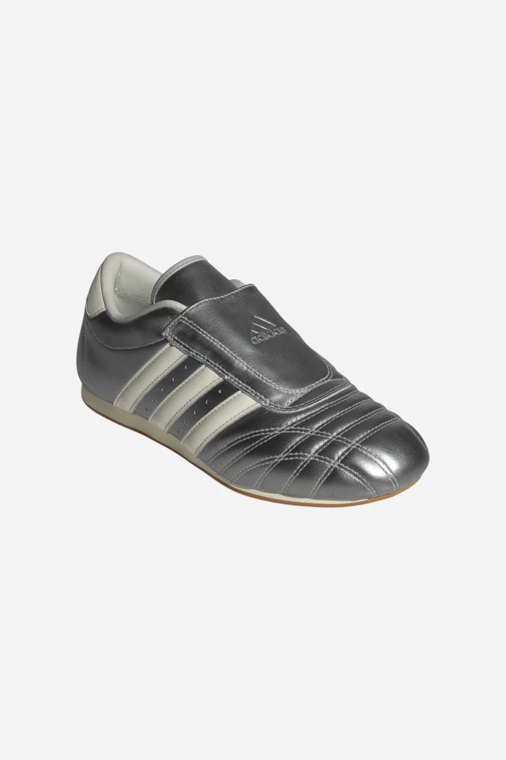 Adidas Taekwondo Shoes in Silver Metallic / Off White / Gum - Image 4