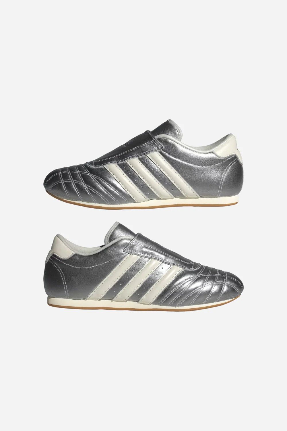 Adidas Taekwondo Shoes in Silver Metallic / Off White / Gum - Image 7