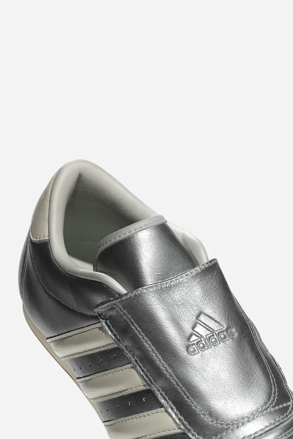 Adidas Taekwondo Shoes in Silver Metallic / Off White / Gum - Image 8