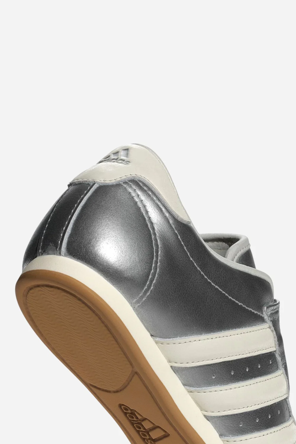 Adidas Taekwondo Shoes in Silver Metallic / Off White / Gum - Image 9