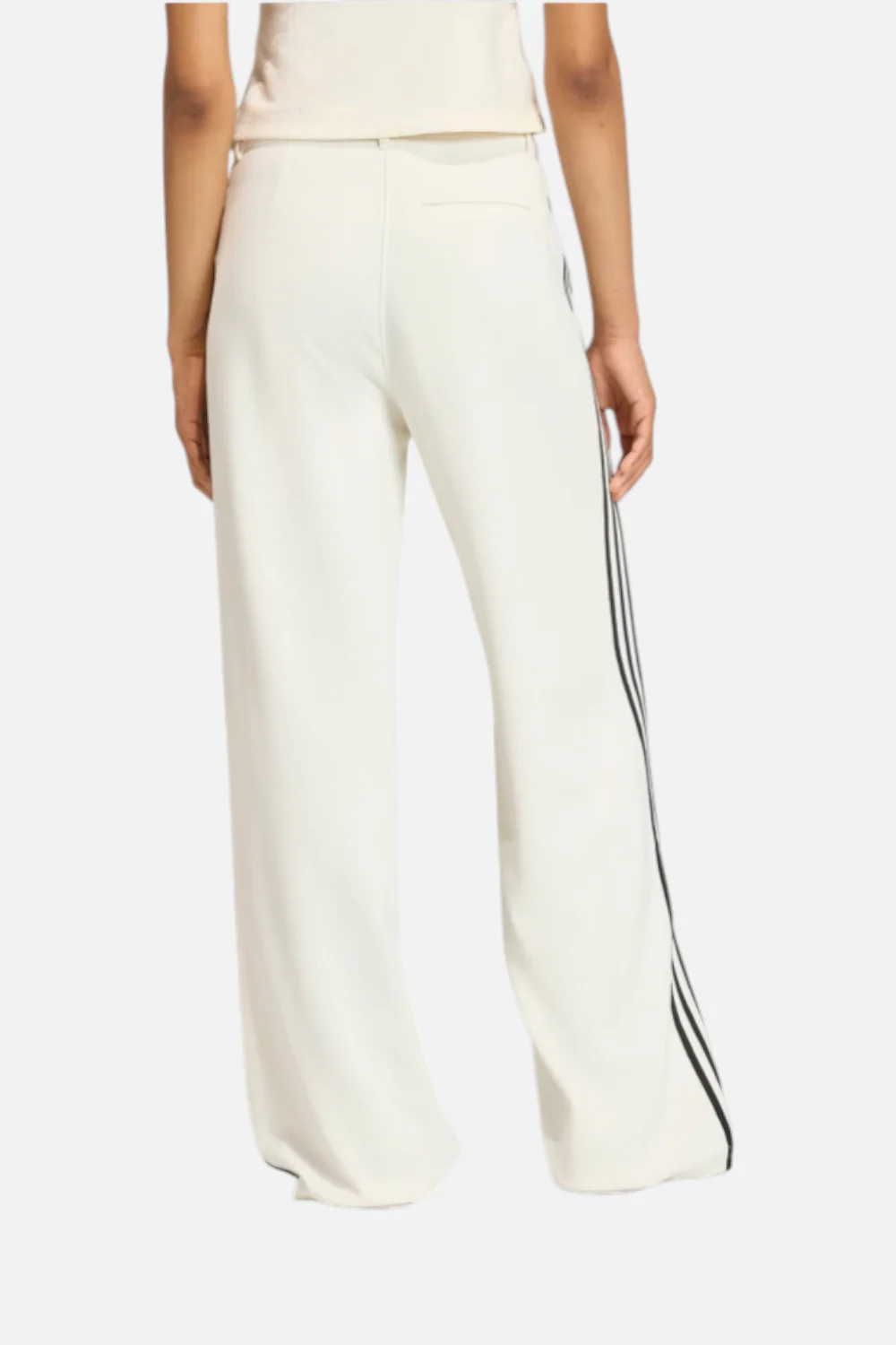 Adidas Women's Sport Tailored Pants in Off White - Image 3