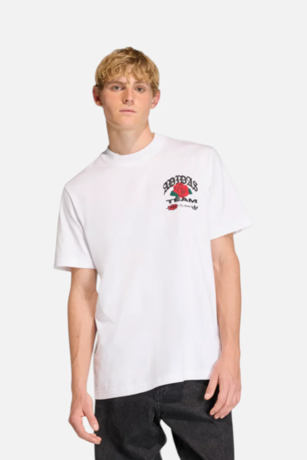 Adidas Men's GFX Tee Roses in White - Image 2