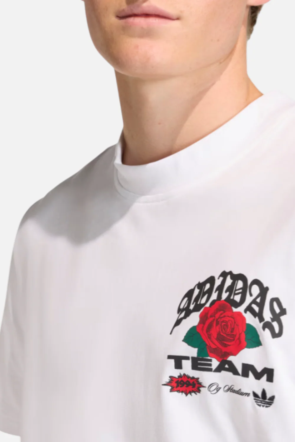 Adidas Men's GFX Tee Roses in White - Image 5