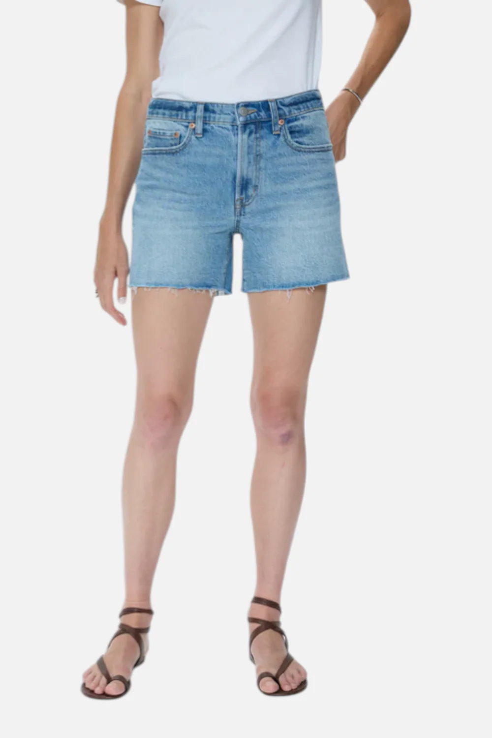 Pistola Kennedy Mid Rise Short in Escape - Image 2