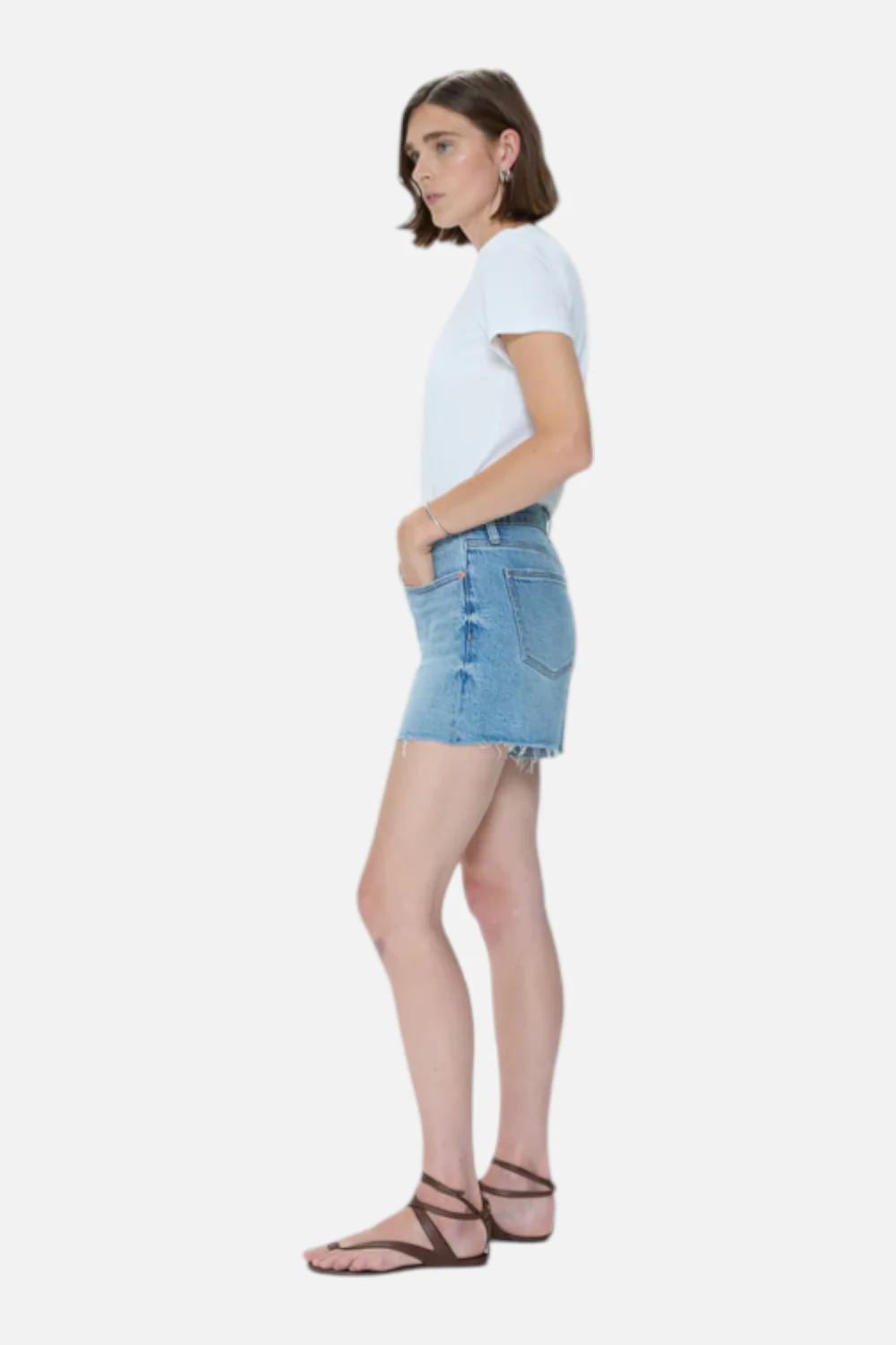 Pistola Kennedy Mid Rise Short in Escape - Image 4