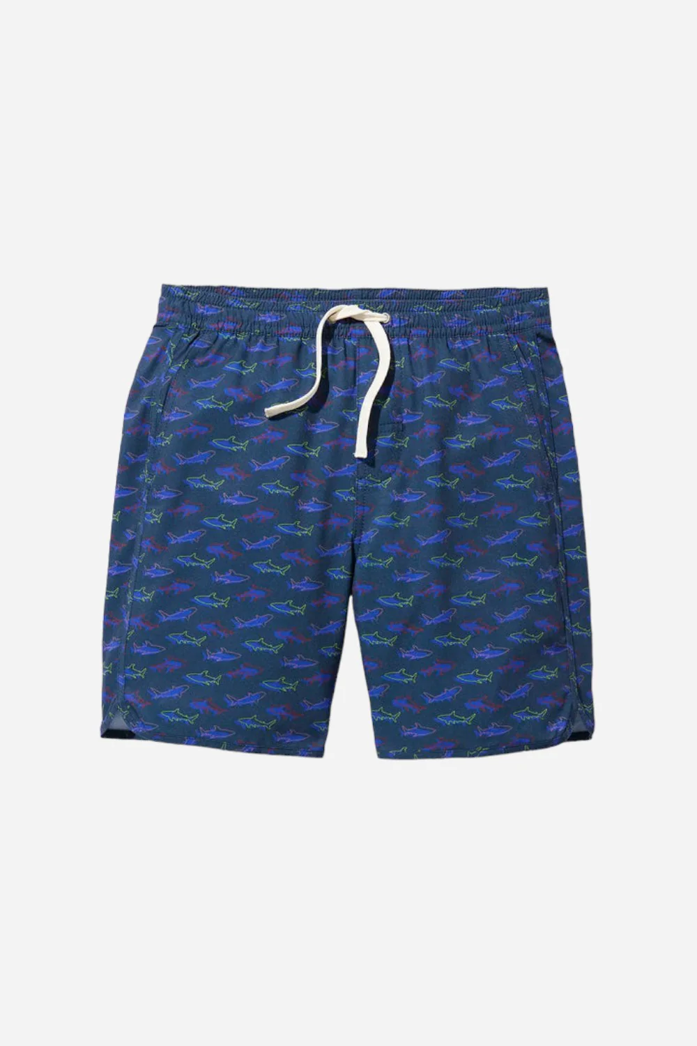 Fair Harbor Kids Anchor Trunk in Navy Neon Sharks