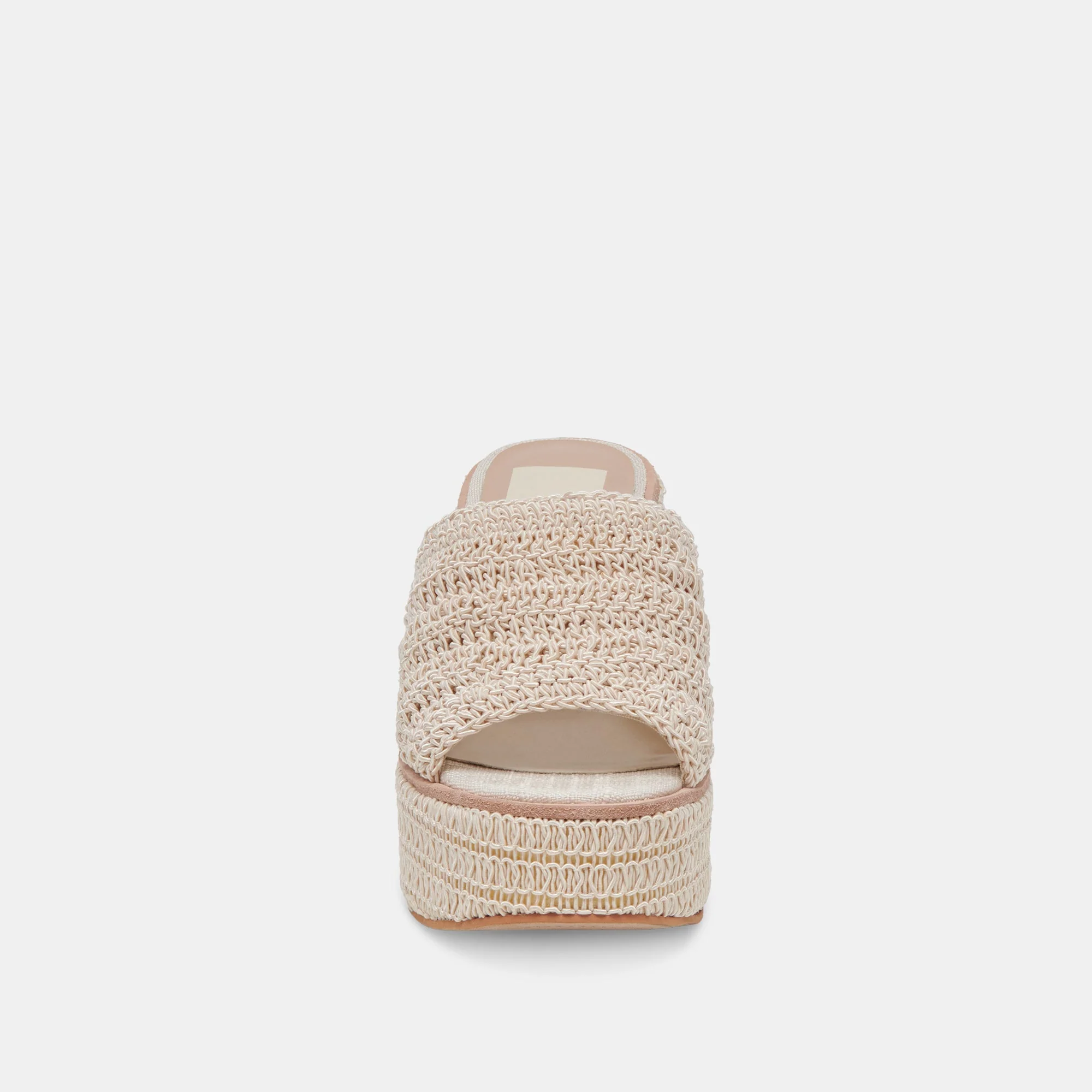 Dolce Vita Ladin Heels in Ivory Woven - Image 7