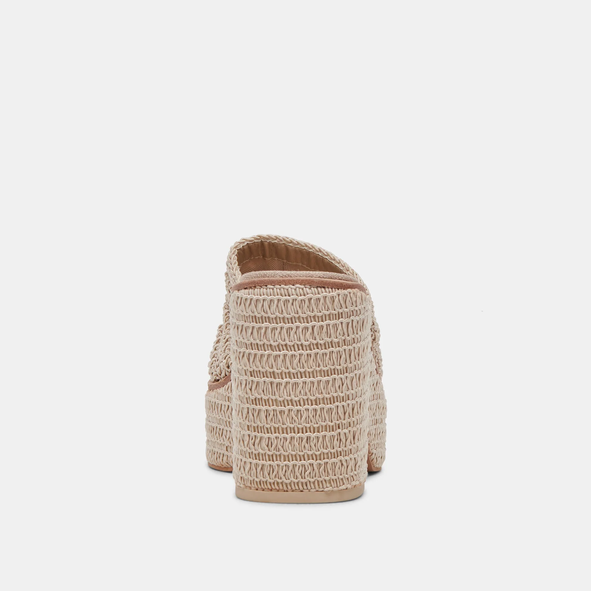 Dolce Vita Ladin Heels in Ivory Woven - Image 8