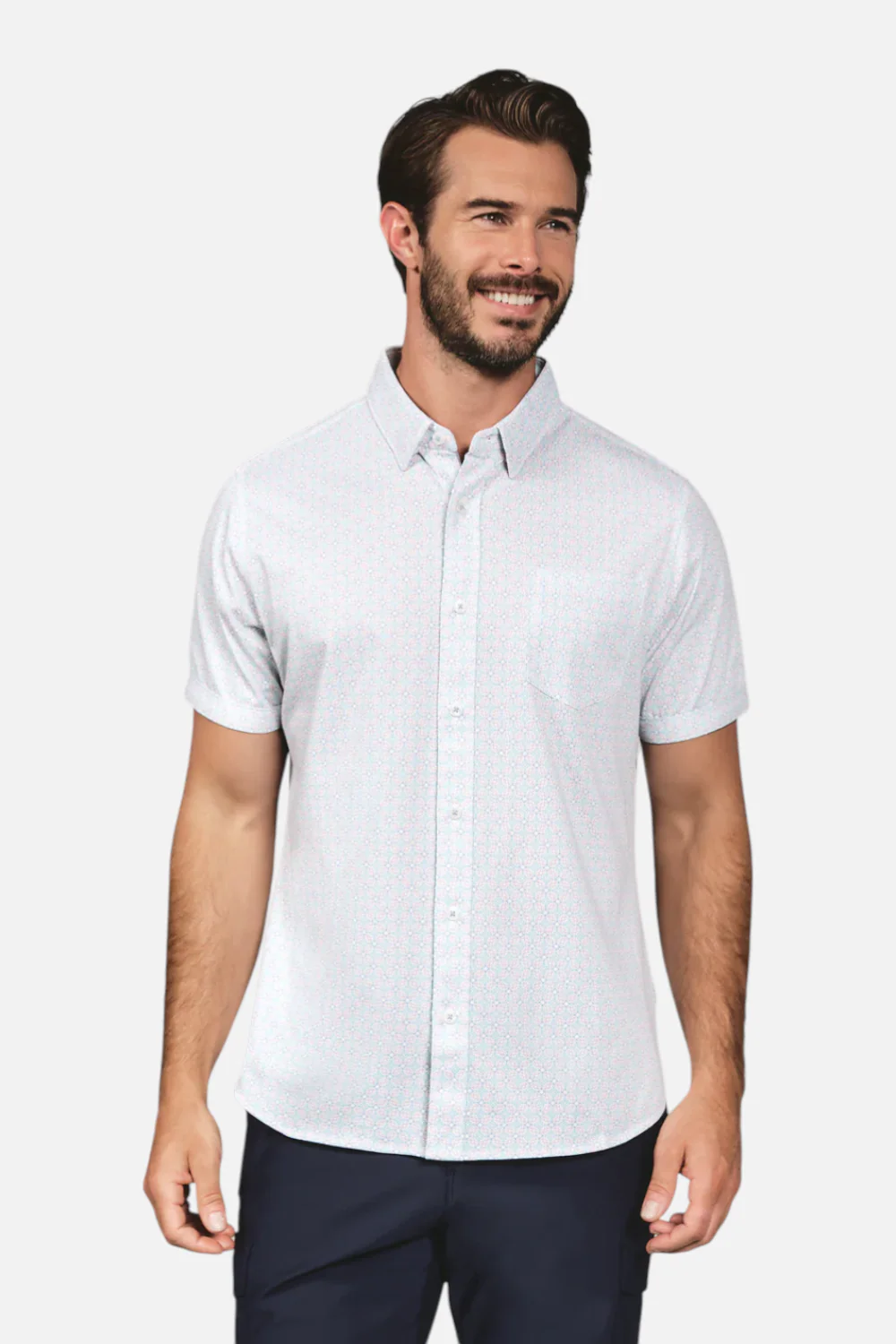 7 Diamonds Men's Landen Short Sleeve in White - Image 2