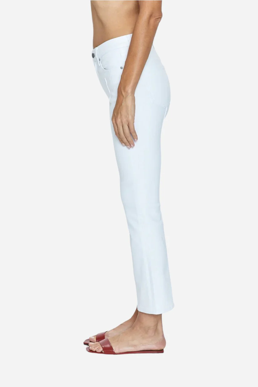 Pistola Lennon Pintuck High Rise Crop Pant in Le Blanc - Image 4